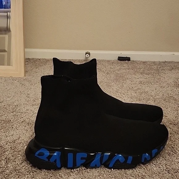 Balenciaga | Shoes | Balenciaga Speed Graffiti Blue | Poshmark display picture 2